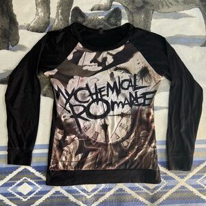 My Chemical Romance Black Parade Album Black Graphic Long Sleeve T Shirt Size S
